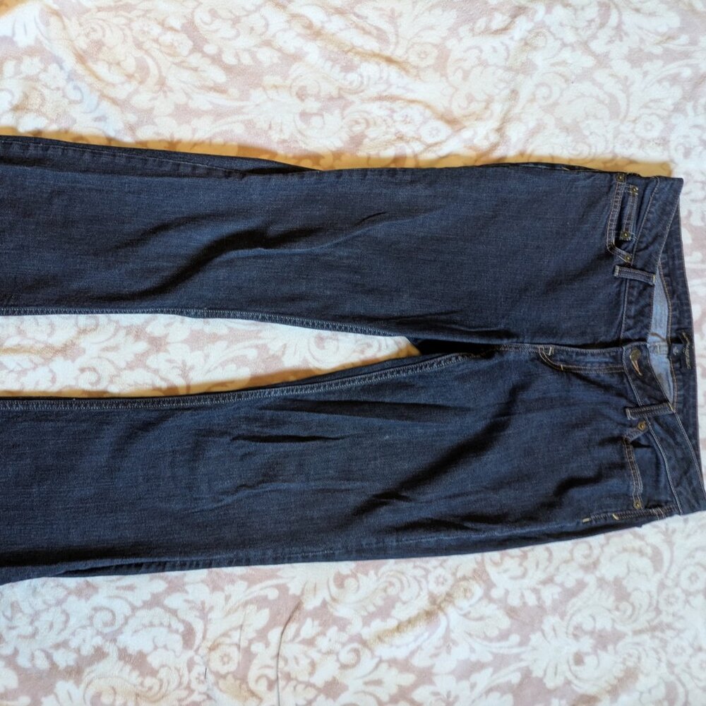 Banana Republic Women’s Dark Wash Bootcut Five Pocket Mid Rise Jeans Size 12 (C)